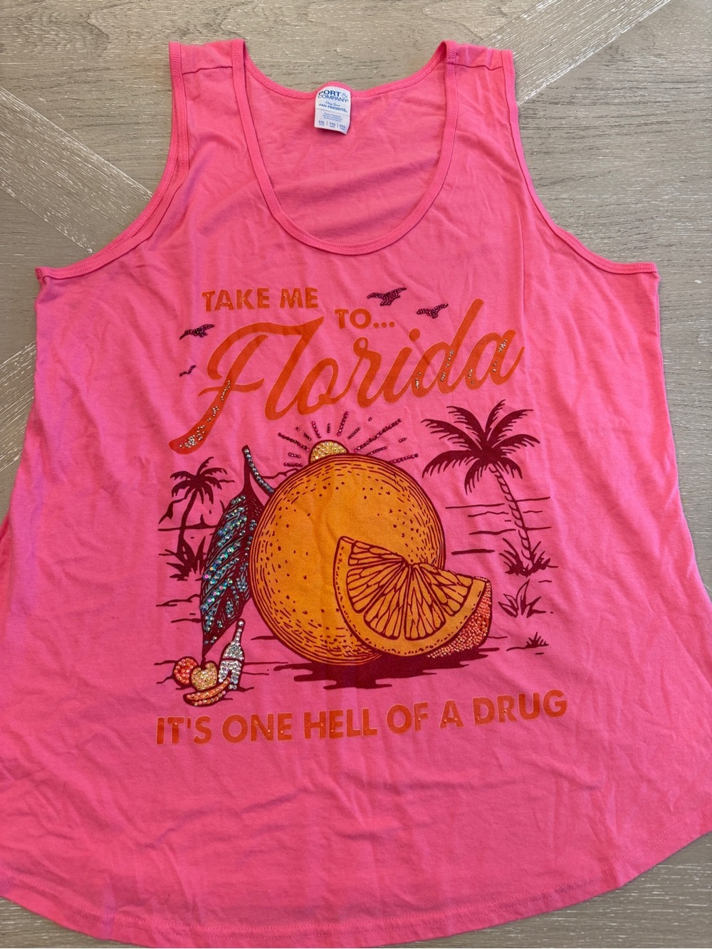 Taylor Swift Florida Eras Tour Bright Pink 'Take Me to Florida' Graphic Tank